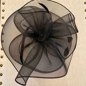 Stunning Black Mesh Net Fascinator